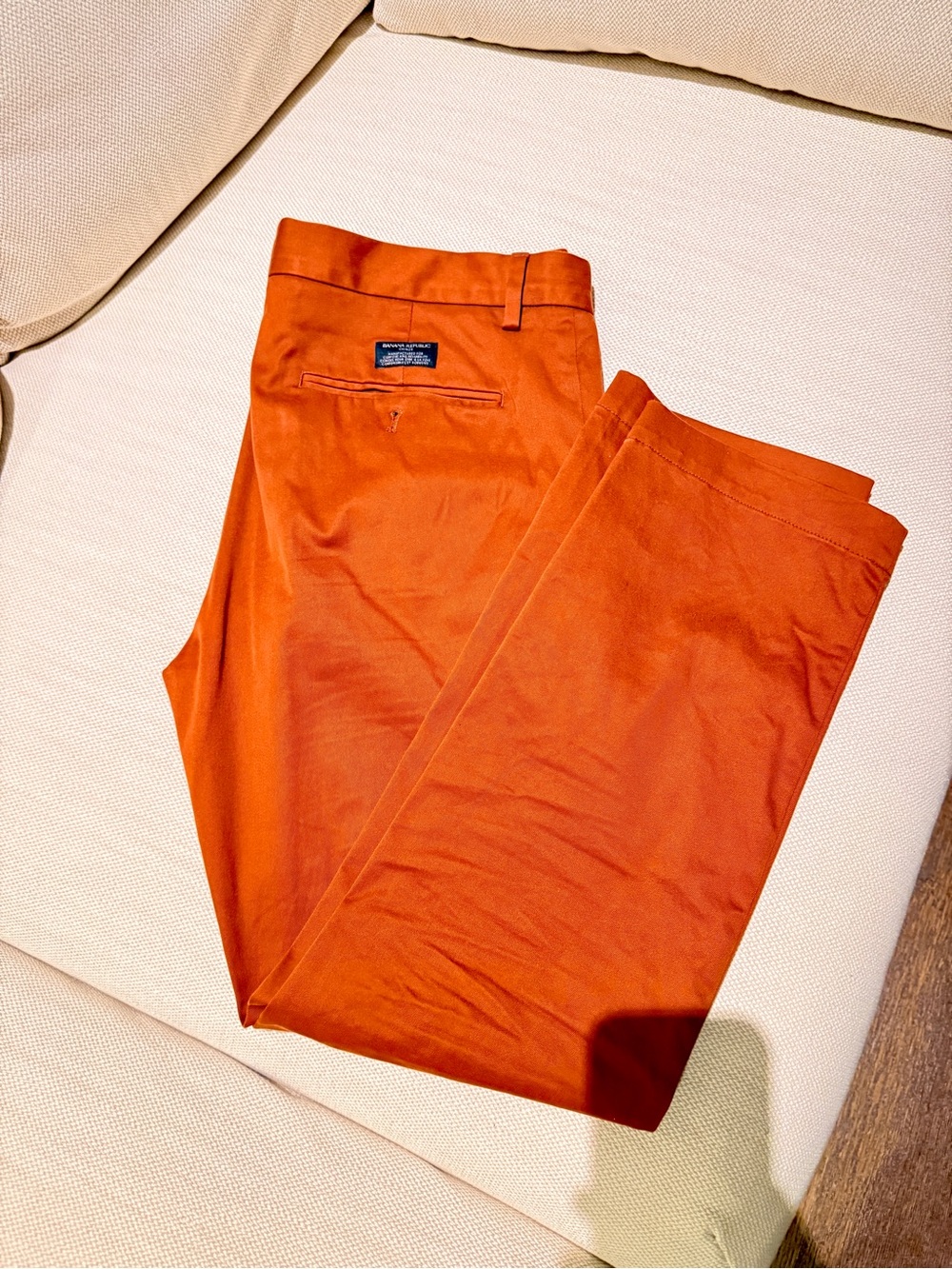 Banana Republic Men's Burnt Orange Chinos
